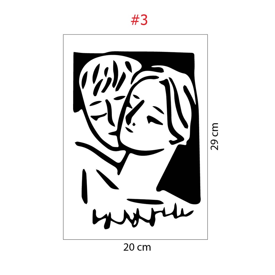 Hình tranh dán tường trang trí phòng nhiều họa tiết đáng yêu sẵn keo phía sau