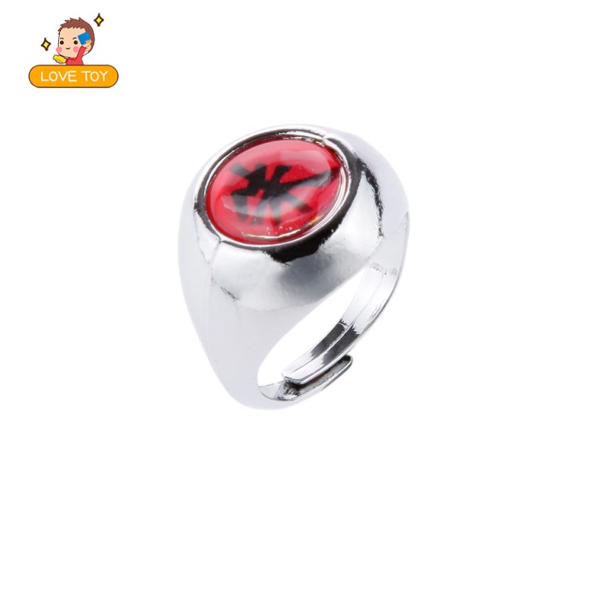 [whgirl]Anime Naruto Shippuden Alloy Akatsuki Member Uchiha Itachi Cosplay Zhu Ring