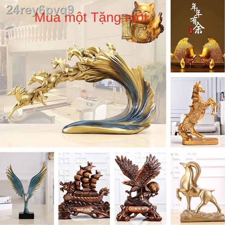 (Date mới)◈☽♞Trang trí may mắn Đồ tân gia phòng khách nội thất TV Văn Khai trương Quà tặng Sáng tạo Thủ công mỹ nghệ Lối