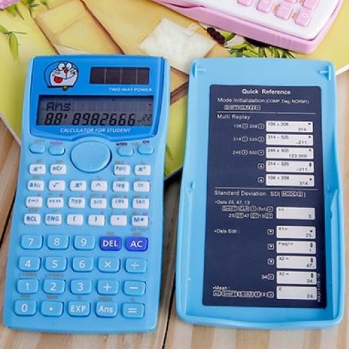 MÁY TÍNH KITTY BỎ TÚI - MÁY TÍNH THÔNG MINH GIẢI ĐƯỢC HỆ PHƯƠNG TRÌNH CHO HỌC SINH SINH VIÊN HÌNH DOREMON , MÈO KITTY FX