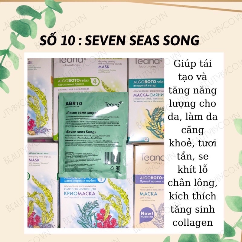 Mặt Nạ Bột Dẻo Teana Nga Chiết Xuất Từ Thiên Nhiên