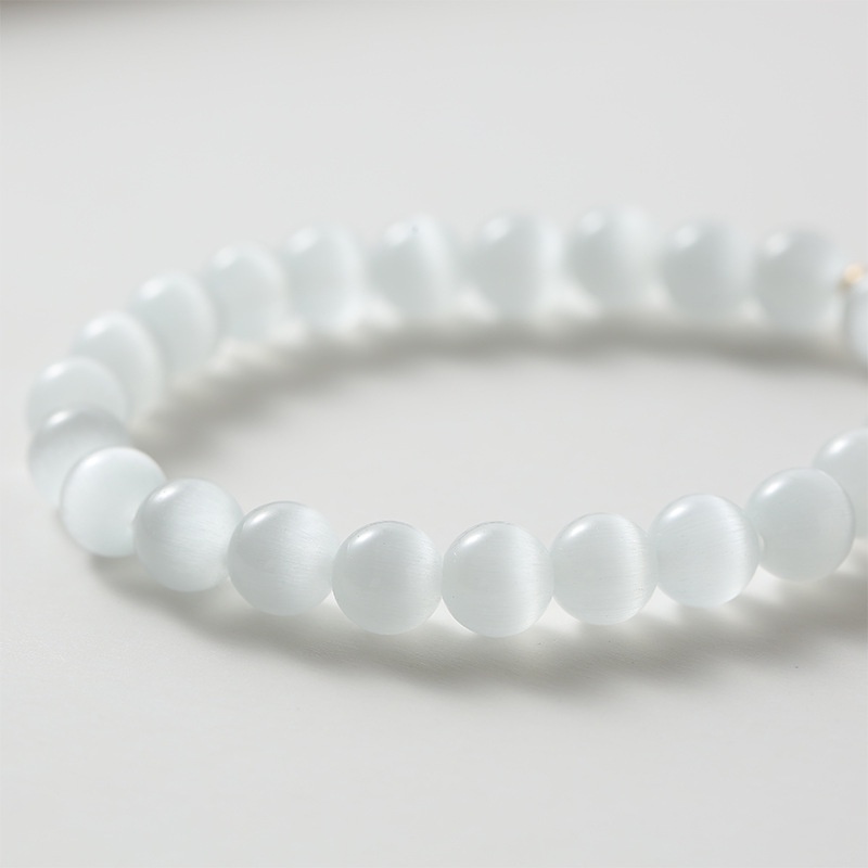 [Hàng Mới] Vòng Đeo Tay Hạt Đá Opal Fu Nhỏ Nhắn