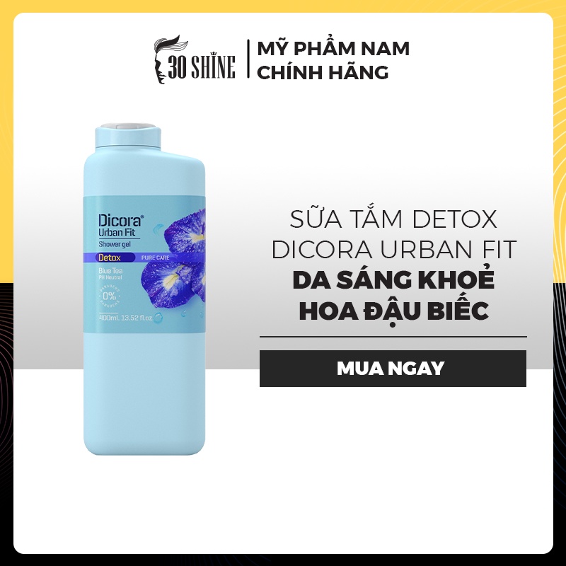 Sữa tắm Detox Dicora Urban Fit da sáng khoẻ hoa đậu biếc