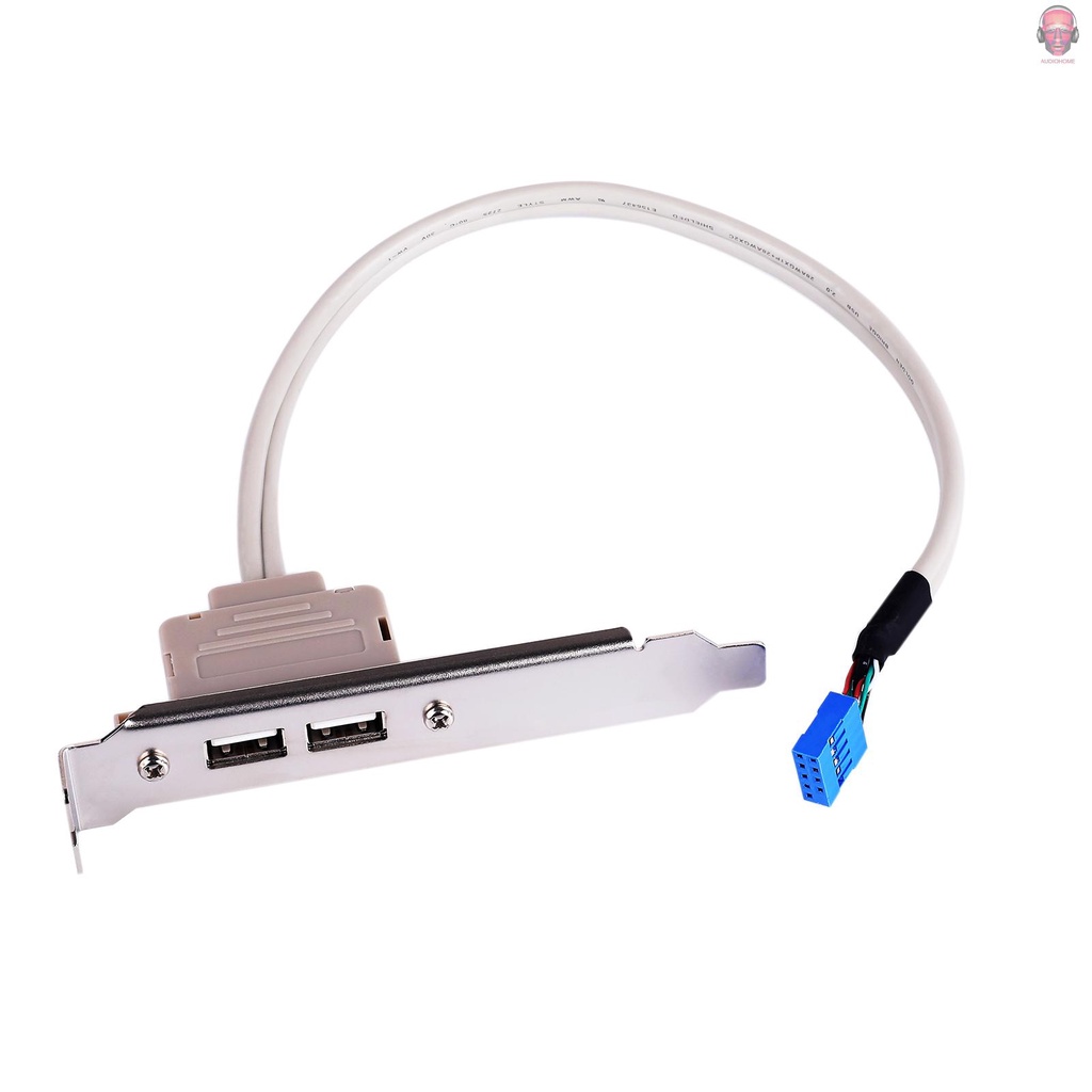 Dây Cáp Mở Rộng 2 Cổng Usb 2.0 Sang 9 Pin Cho Pc Ốp