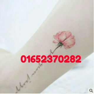 Hình xăm dán tattoo  hình bông hoa đẹp