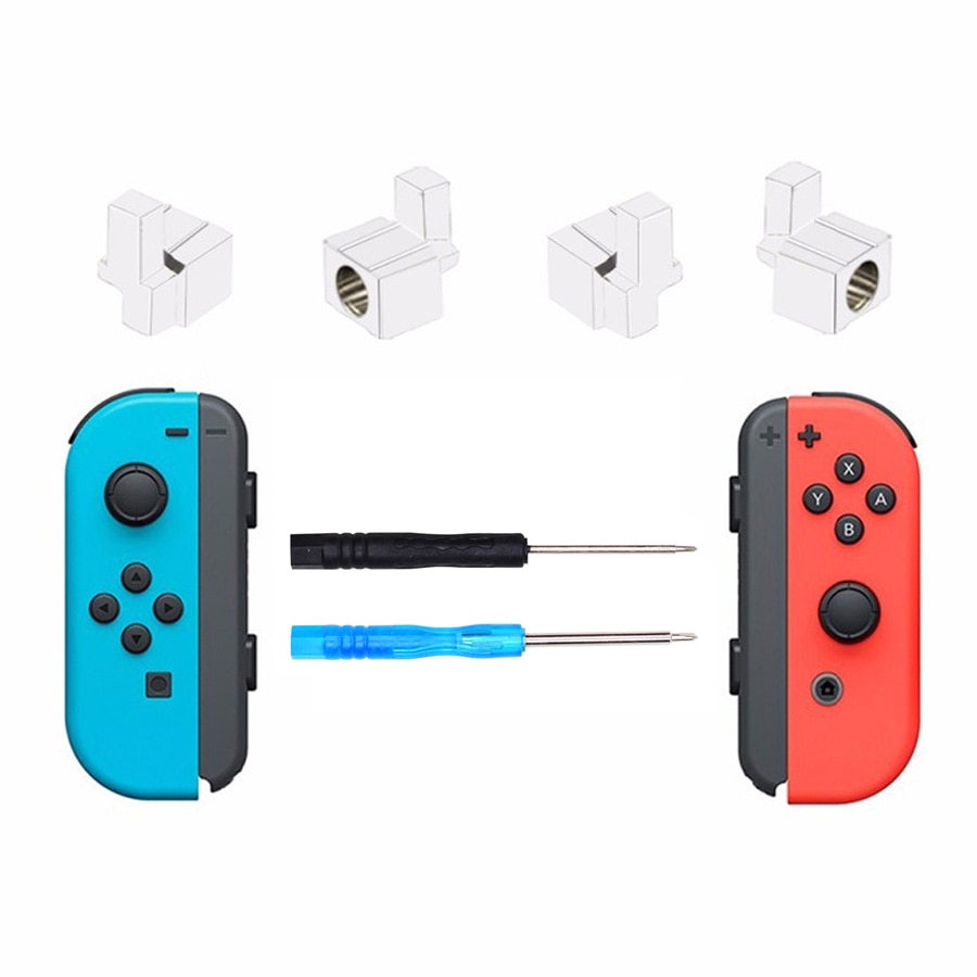 Bộ 4 Khóa Kim Loại Kèm Dụng Cụ Mở Sửa Chữa Cho Nintendo Switch JOY-CON NS JOY CON