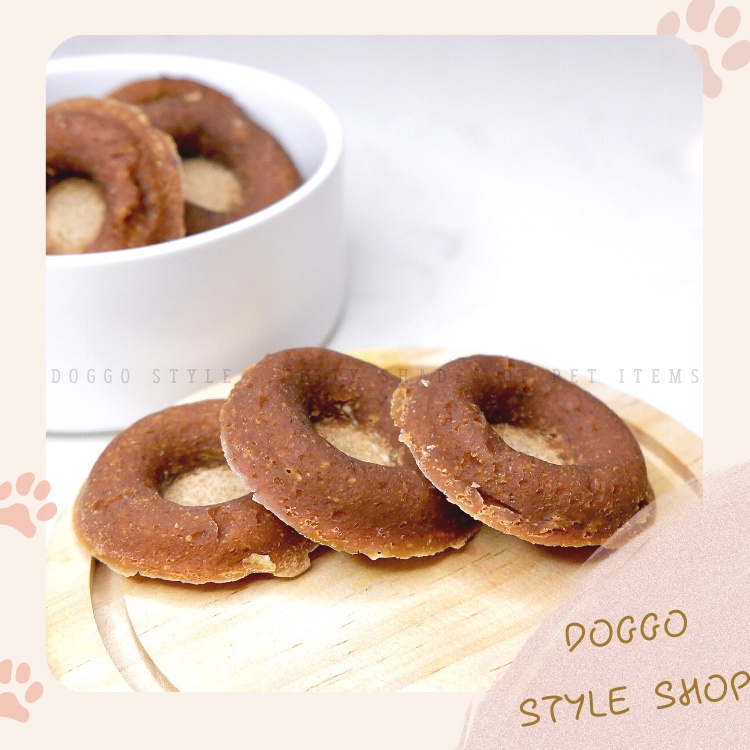 Treat Bánh Thưởng Cho Chó Donut Trái Cây Sấy Khô DOGGOSTYLE Homemade Cung Cấp Chất Xơ Cải Thiện Tiêu Hóa