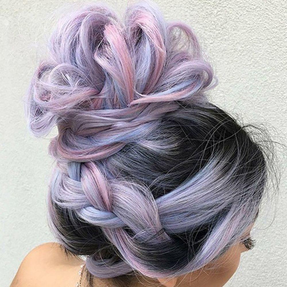 ANEMONE Tóc Giả Nữ Kiểu Xoăn Gợn Sóng Lớn Màu Pastel Bằng Sợi Tổng Hợp Chịu Nhiệt Hóa Trang Halloween