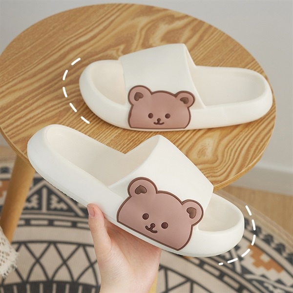 Dép Quai Ngang Hình Gấu, Mặt Người Hoạt Hình Dễ Thương hàng nhập nội địa trung , Dép Unisex Nam Nữ Quai Ngang Dễ Thương