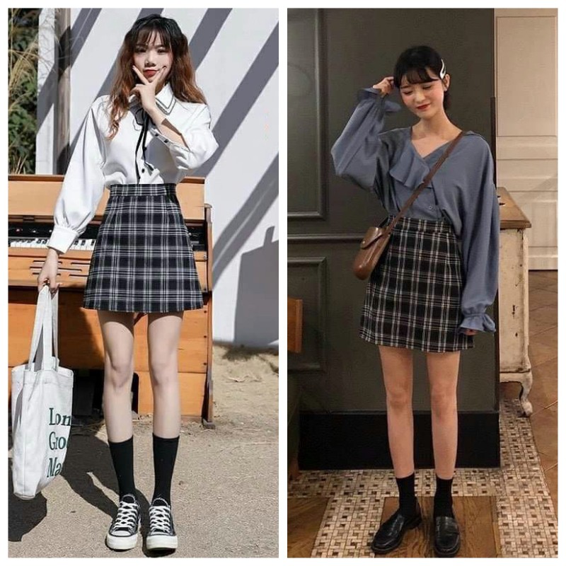 [Mã FAMAYWA giảm 10K đơn 50K] Chân Váy Chữ A Kẻ Caro Dành Cho Nữ Hot Trend - VIETCEN | BigBuy360 - bigbuy360.vn