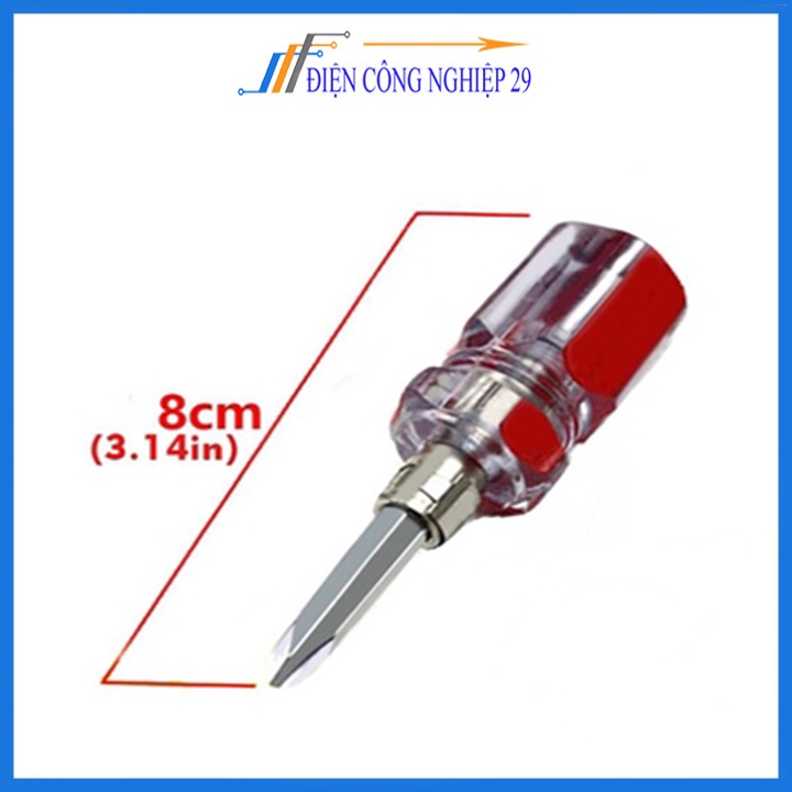 Tô Vít 2 Đầu 4 Cạnh 2 Cạnh Đa Năng Màu Đỏ Dài 8cm