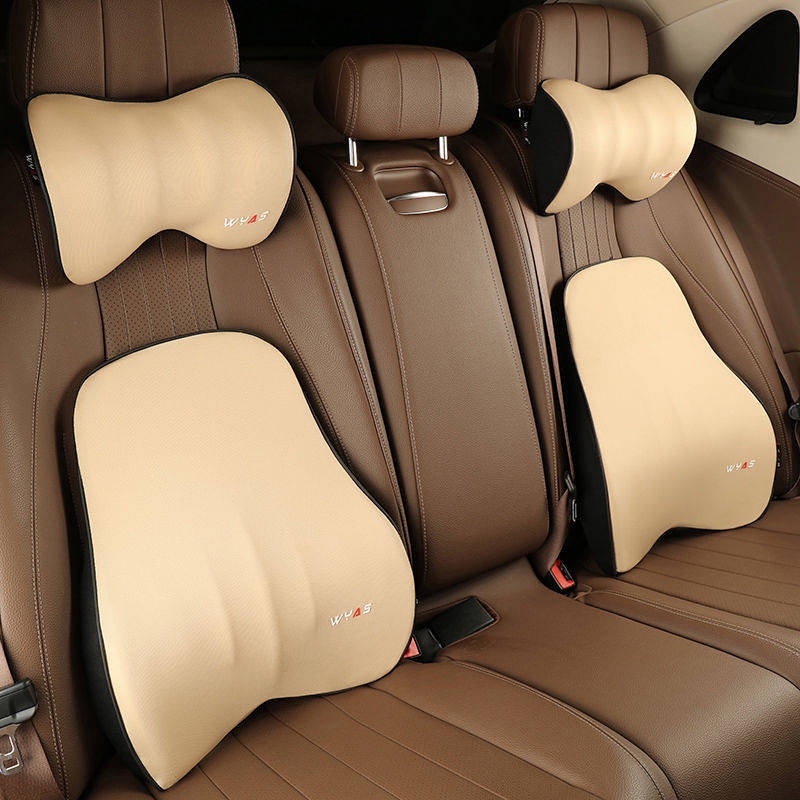 Memory Foam Automotive Headrest Neck Pillow Lumbar Support Pillow Backrest Pillow Lumbar Cushion Car Seat Back Cushion Pillow Pair Lumbar Pillow Cushion j6yz