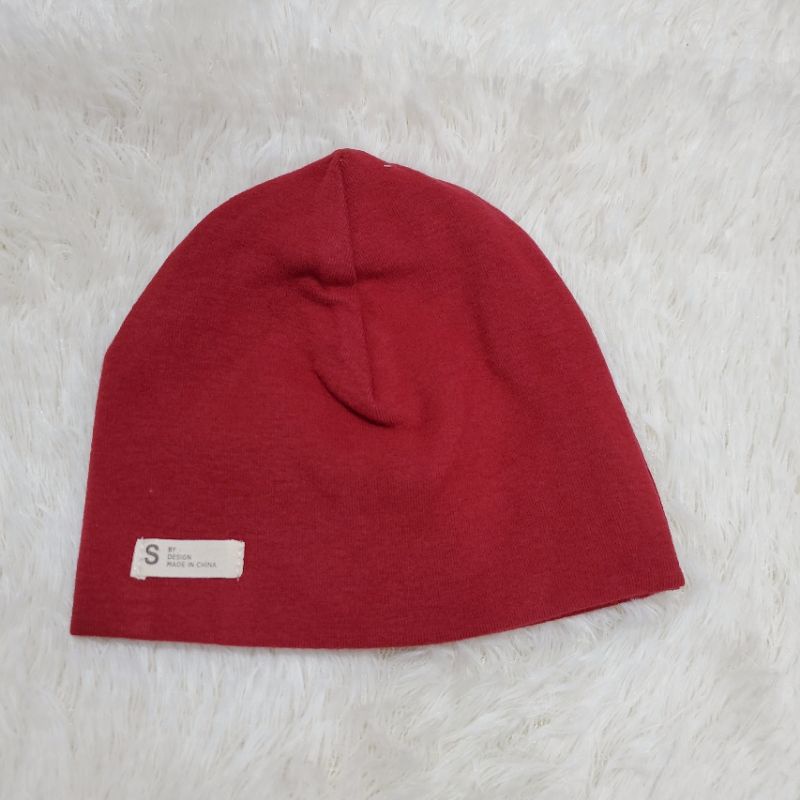 Mũ thun cotton 2 lớp thu đông trùm tai, co giãn tốt cho bé trai và bé gái (3-36 tháng)