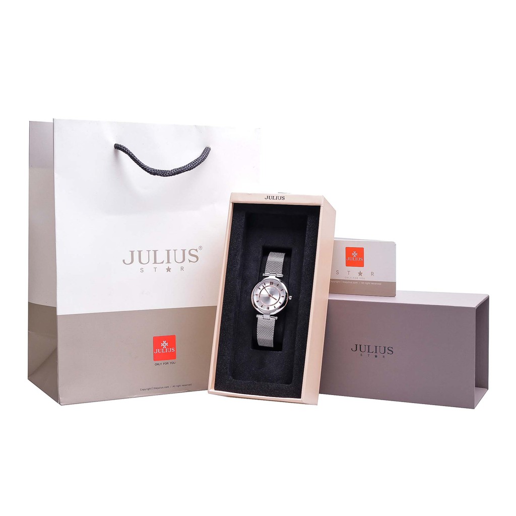 Đồng hồ nữ Julius Star Hàn Quốc JS-028 kính saphire