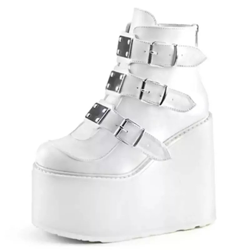 Giày bốt MMIOT da PU đế xuồng thời trang thu đông cho nữ size 35-43