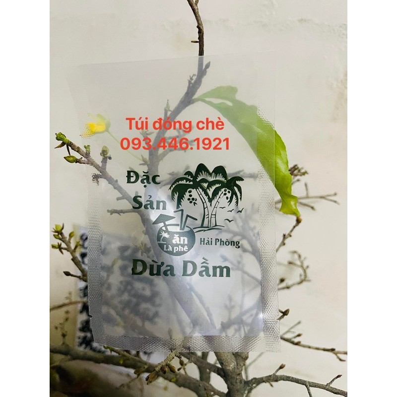 in túi chè dừa dầm theo yêu cầu