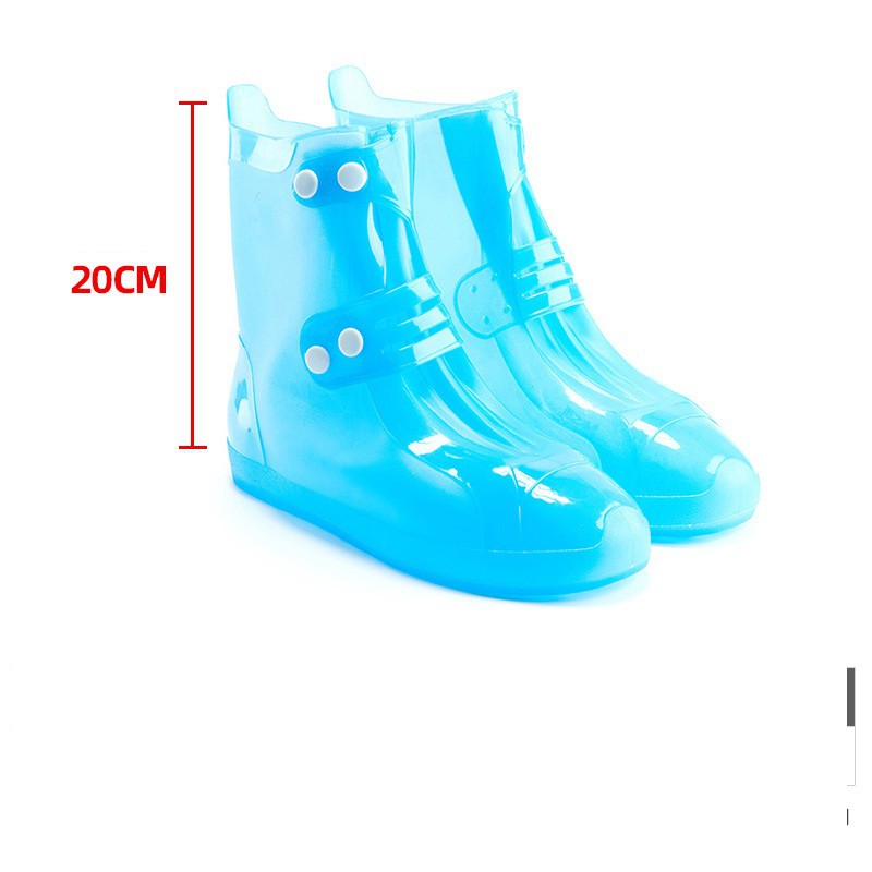 Bọc giày đi mưa cổ cao đế chống trơn trượt nhựa dày mềm dẻo bền thích hợp cả nam và nữ | BigBuy360 - bigbuy360.vn