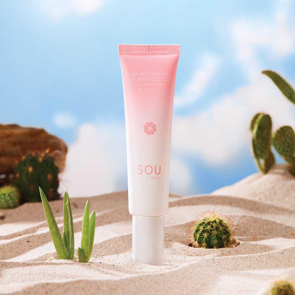 Kem Chống Nắng Dưỡng Trắng Da SOU - SOU Brightening UV Protector SPF 50/PA++++ 60G