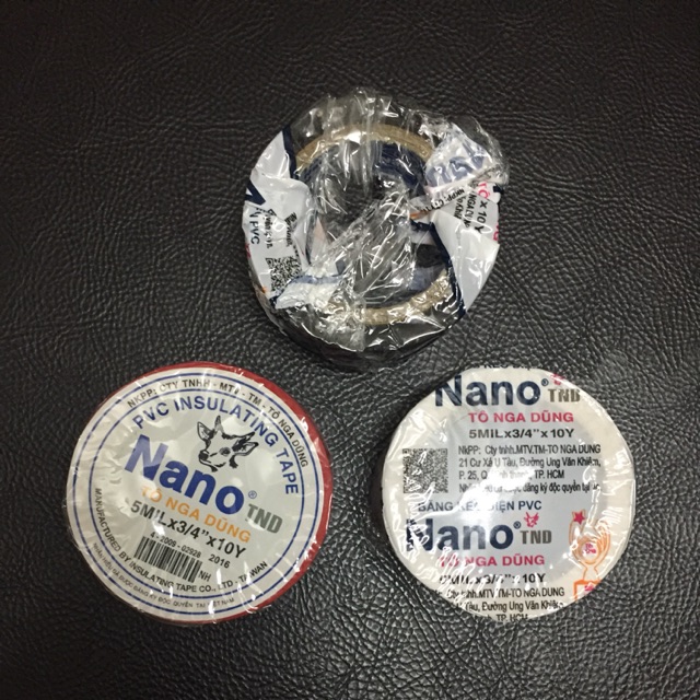 Băng dính điện NaNo các màu