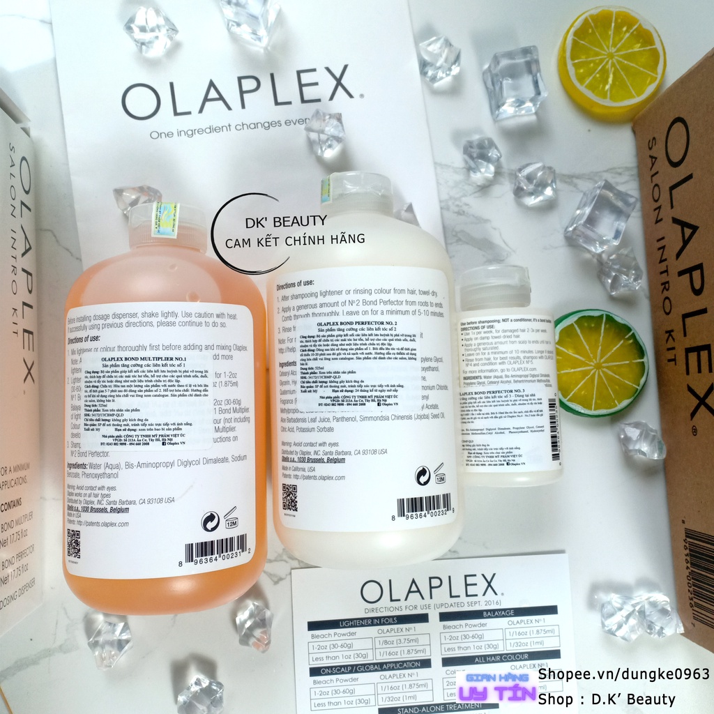 Olaplex Phục Hồi Tóc Yếu Hư Tổn No1 No2 No3