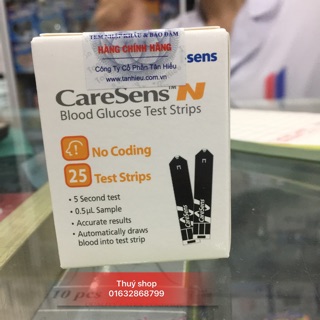 Que thử đường huyết Caresen 25 que