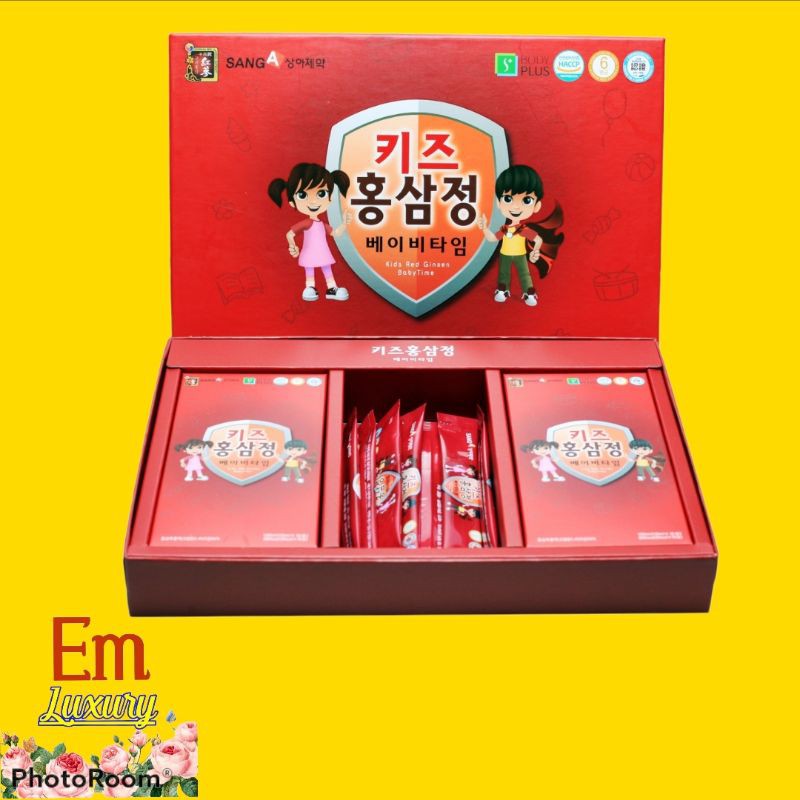 Nước hồng sâm Sanga Baby Hàn Quốc dành cho trẻ em (Hộp 30 gói)