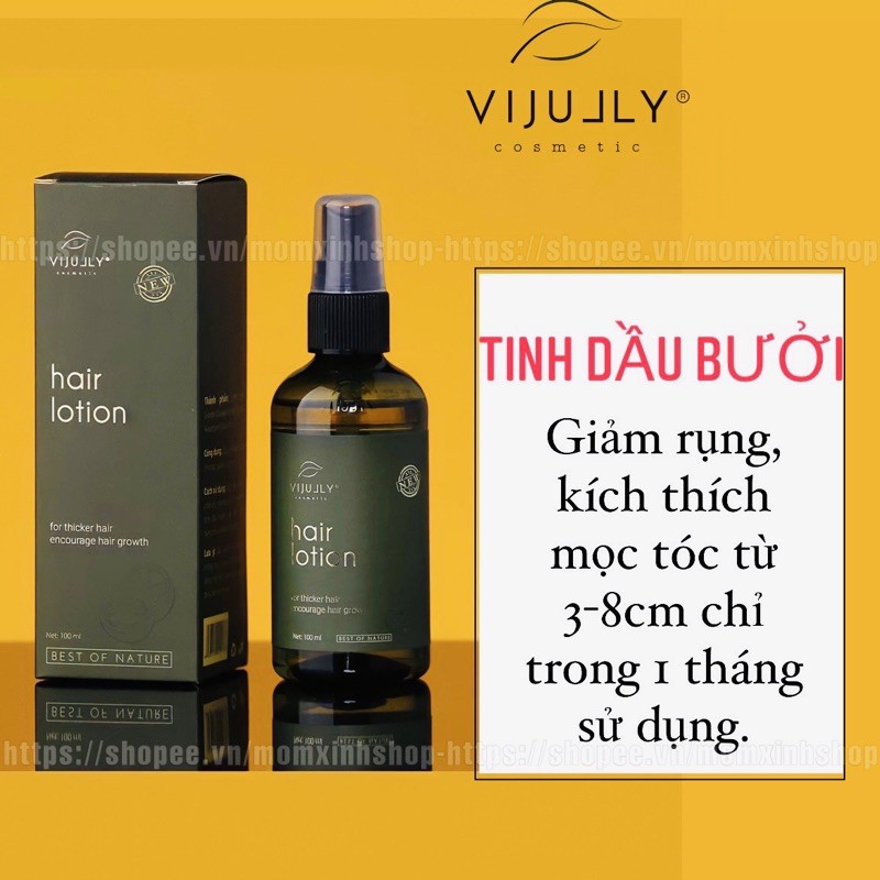 [Chính hãng] Tinh dầu bưởi vijully mọc tóc nhanh, từ thiên nhiên, dùng được cho cả nam và nữ