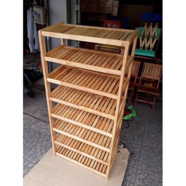 Kệ dép gỗ 8 tầng 60cm