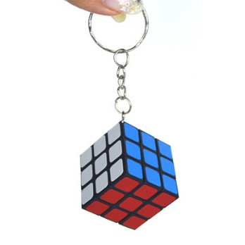 Móc Khóa Rubik 3x3 Xoay Được Khối Lập Phương Rubik 3 Tầng Keychain