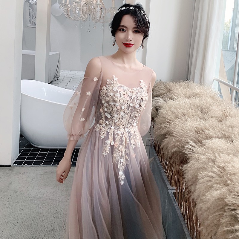 Váy đầm CAO CẤP phù dâu cưới hỏi dự tiệc size XS-2XL bigsize wedding-event dress LT1376