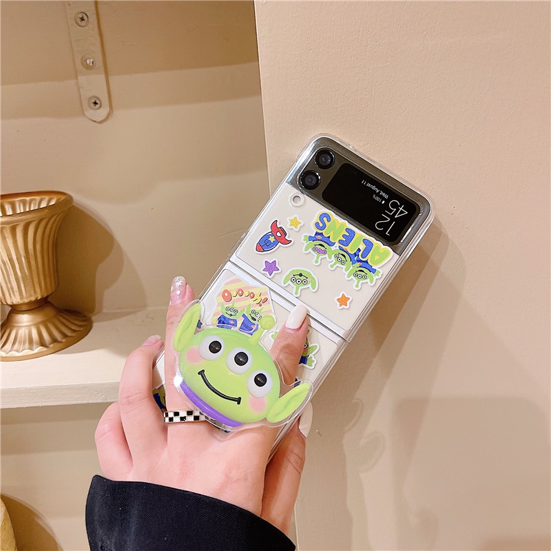 Ốp Điện Thoại PC Cứng Kèm Móc Khóa Hoạt Hình Toy Story Cho Samsung Galaxy Z Flip 3 Z Flip3 ZFlip3 ZFlip 3 5G