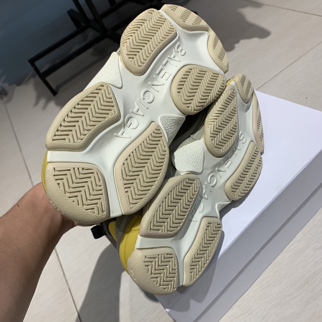 | Ảnh Thật | Giày Balen Triple S Vàng Xanh Nam Nữ | BigBuy360 - bigbuy360.vn