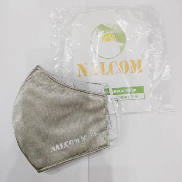 Khẩu trang vải than hoạt tính kháng khuẩn 4 lớp Nalcom Mask - bảo vệ hô hấp của bạn