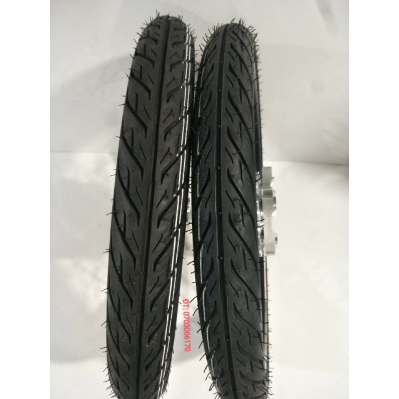Cặp bánh căm EXCITER150 niền nhôm YOKO đen chính hãng 1.4 1.6, căm đùm mạ CROM loại 1,vỏ CRV thái 60.90.70.90