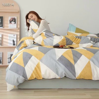 Chăn Ga Gối Cotton Living 💝 FREESHIP 💝 Bộ Chăn Ga Cotton 100% " Tam Giác Phối " nhập khẩu 4 món