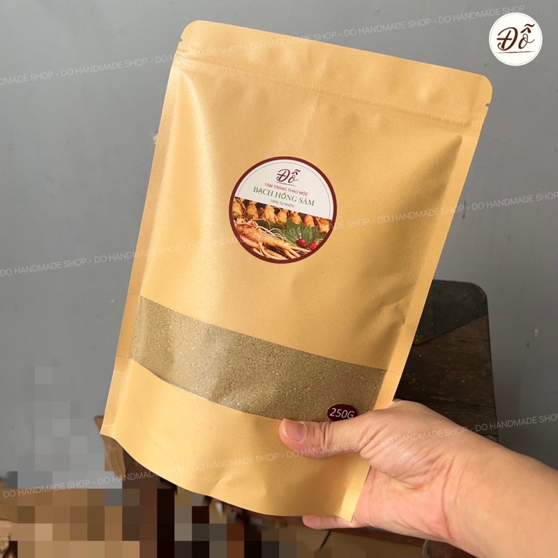 500G; 1KG  Bột Bạch Hồng Sâm Handmade, tắm trắng, dưỡng mịn da, mờ đốm nâu và giảm thâm sạm