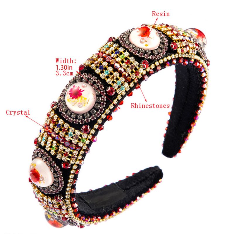 Băng Đô Bằng Xốp Đính Hạt Ngọc Trai Và Hoa Phong Cách Baroque Dành Cho Nữ