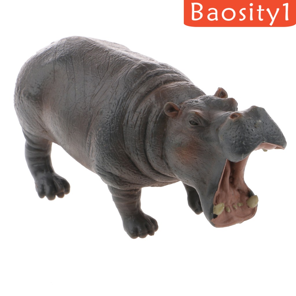 Mô hình con hà mã hoang dã sống động như thật