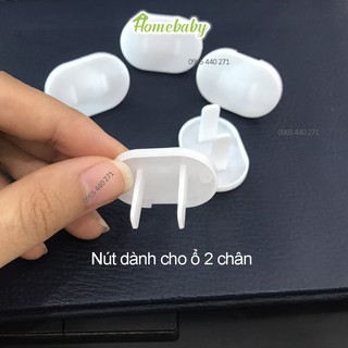 Combo 5 Nút Bịt Ổ Cắm Điện Bằng Nhựa An Toàn Cho Bé