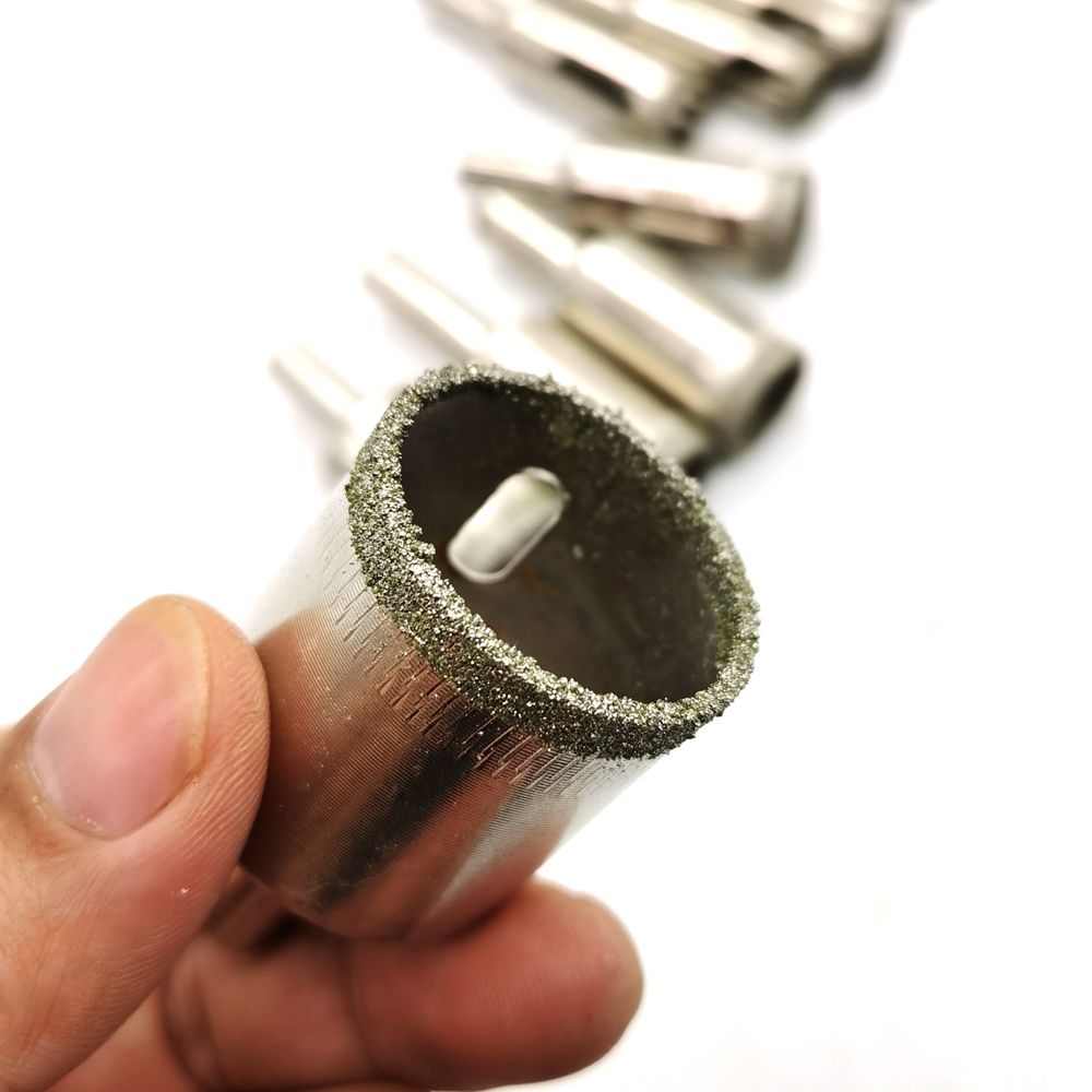 Set 10 Mũi Khoan Mạ Kim Cương 6 8 10 12 14 16 18 20 22 30 Mm Dùng Cho Cưa Gạch / Kính / Gạch Men