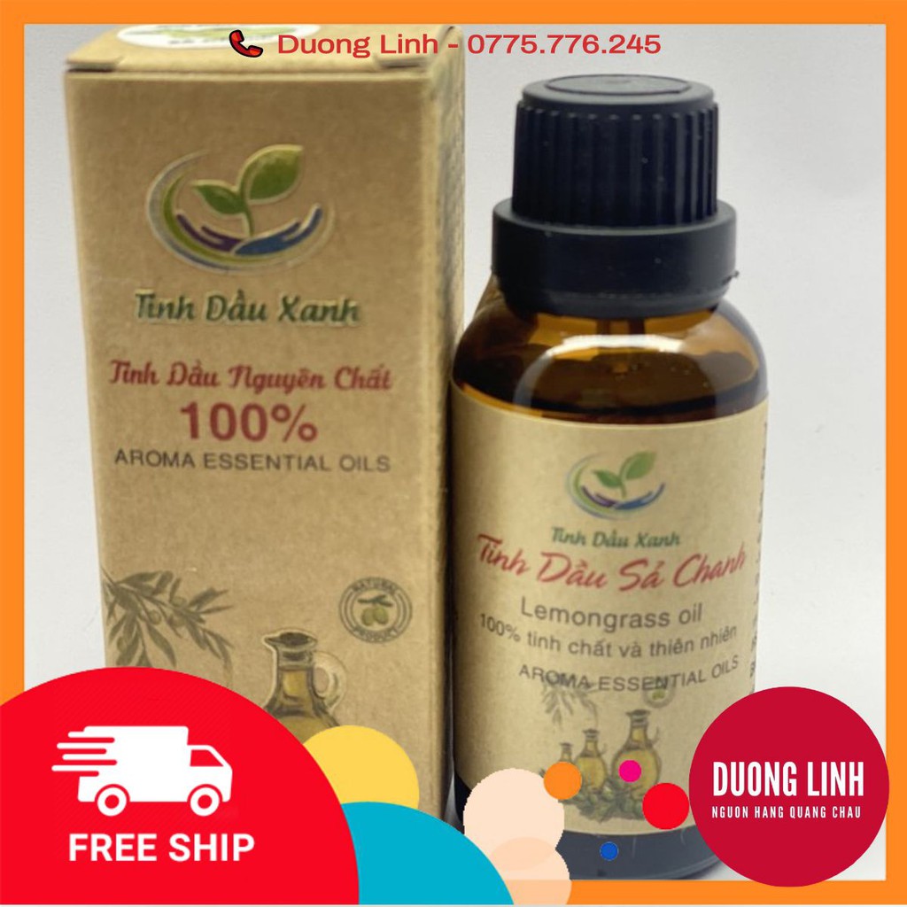 FREESHIP 50K Tinh Dầu Hương Sả Chanh Thơm Phòng Tinh Dầu Xanh Thái Nguyên 50ml