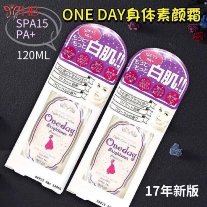 Lotion dưỡng trắng Oneday Brightener 120ml Nhật Bản mẫu mới