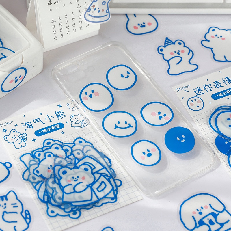 Miếng Dán Hình Hoạt Hình Dễ Thương Chống Thấm Nước Dùng Để Trang Trí Nhật Ký
