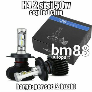 Cặp Đèn Pha Led 2173 Csp 50w H4-2 Mặt Cho Xe Hơi