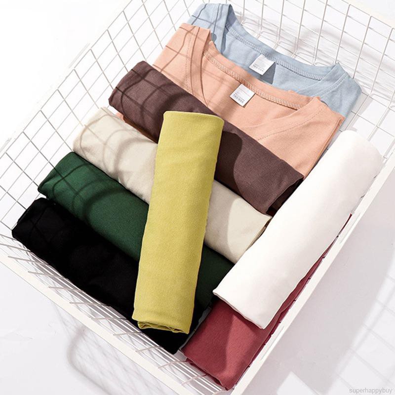 Áo thun ngắn tay cổ tim kiểu dáng đơn giản trẻ trung dành cho nữ