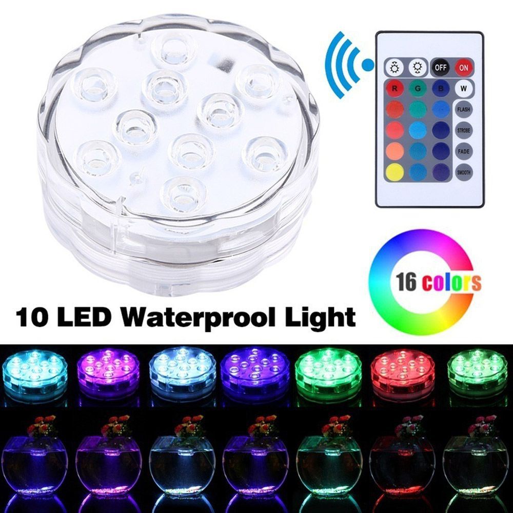 Đèn LED chìm nhiều màu sắc chống thấm nước trang trí cho bể cá độc đáo tiện dụng