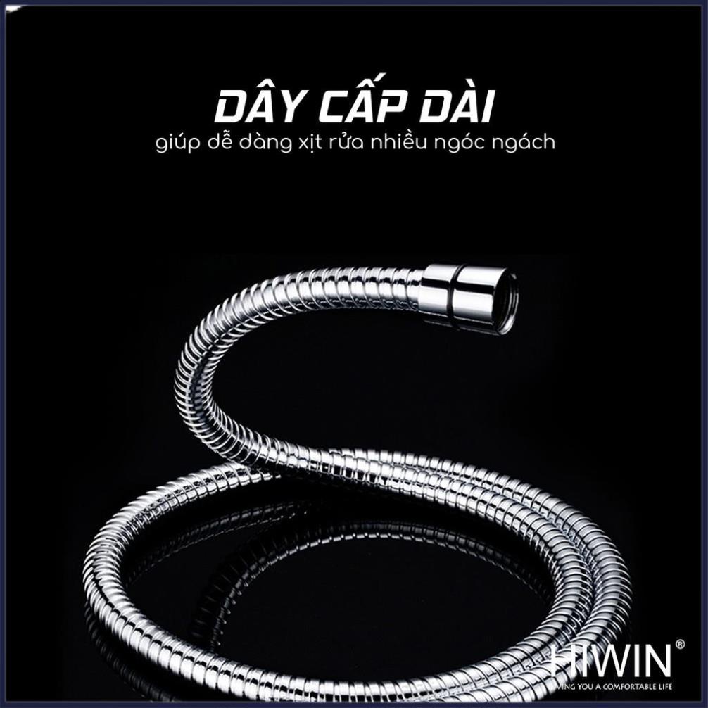 Bộ vòi xịt vệ sinh đa năng chất liệu inox 304 mặt xước mờ HIWIN PJF-2016