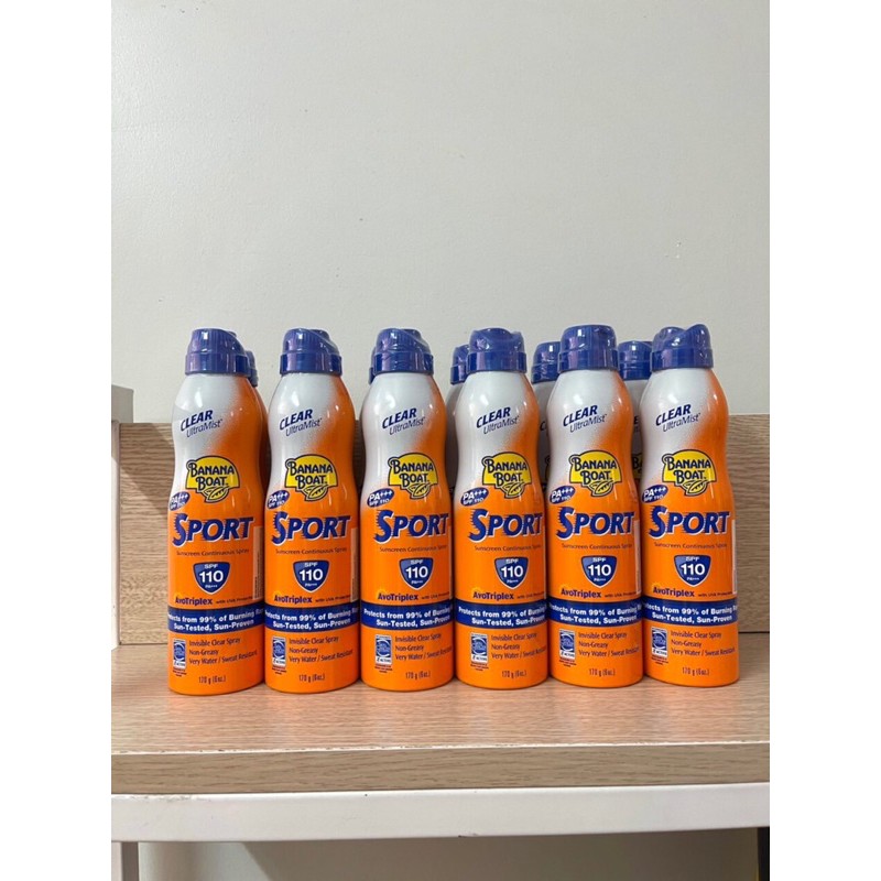 [USA] - Bình xịt chống nắng Banana Boat Sport thể thao SPF110 170g - Hàng chính hãng DKSH Việt Nam