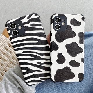 Samsung Galaxy A20 A30 A50 A10S A20S A30S A50S A02S A03S A52S A21S A01 A02 A11 A31 A51 A71 A12 A22 A32 A42 A52 A72 Cows and Zebra Print Cute Pattern Shockproof Silicone Phone Case