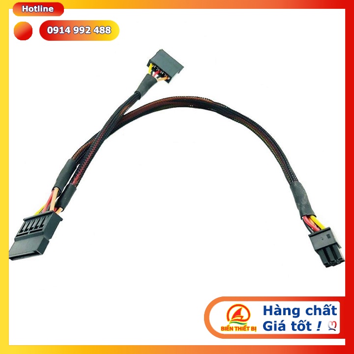 Dây cáp nguồn HDD SSD Mini 6Pin ra 2 SATA cho Dell 3650 3653 3655 3250 3252 3268 3660 3667 3668 3670